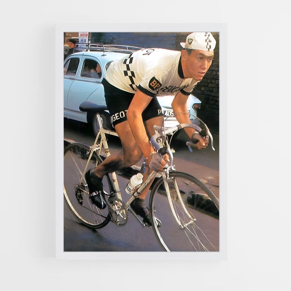 Poster Eddy sur Deux Roues – affiche Cyclisme (vue 3)